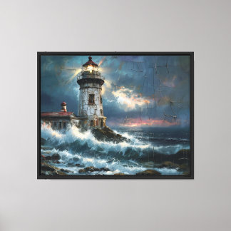 Toile Phare des âmes oubliées