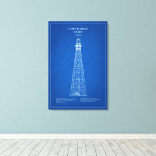 Toile Phare du cap Charles - Virginie - AD