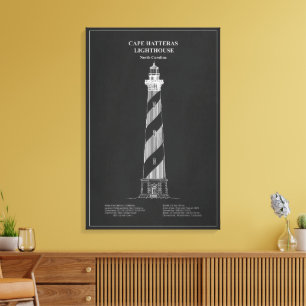 Toile Phare du cap Hatteras - Caroline du Nord – PD