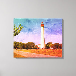 Toile Phare du Cap May