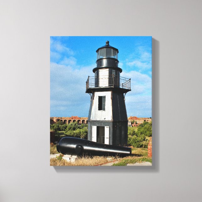 Toile Phare Garden Key, Tortugas Sec Floride (Recto)