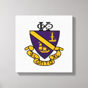 Toile Phi Chi Theta Crête de couleur