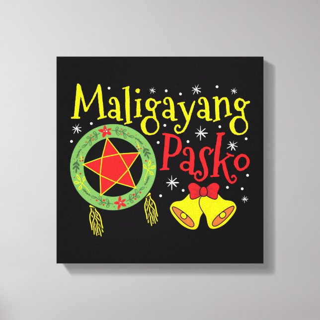 Toile Philippines Noël philippin Maligayang Pasko (Recto)