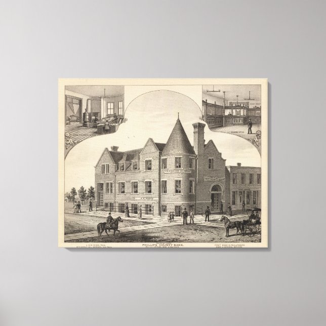 Toile Phillips County Bank, Phillipsburg, Kansas (Recto)