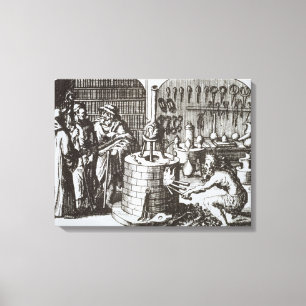 Toile Philosophes hermétiques et un alchimiste, de 'Muse
