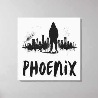 Toile Phoenix Skyline Ink Splatz Art