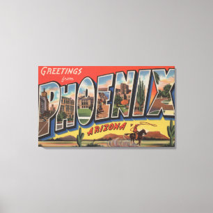 Toile Phoeniz, Arizona - Scènes de grandes lettres