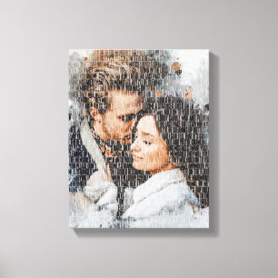 Toile Photo aquarelle personnalisée de Word Art. par Wor