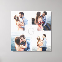 Toile photo cadeau Monogramme 4