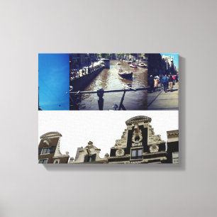 Toile Photo collage Amsterdam 2