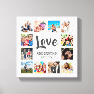 Toile Photo Custom Family Collage Personnalité de White