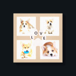 Toile Photo de chien et collège empreinte de patte 4 ima<br><div class="desc">Dog photo matriplate ready for you to add your own images to. please note that the pictures are placeholders only . The templates are idea for your Instagram photos of your baby .</div>