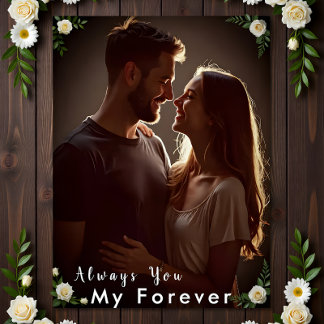 Toile ✅Photo de couple personnalisé | Cadeau de fiançail