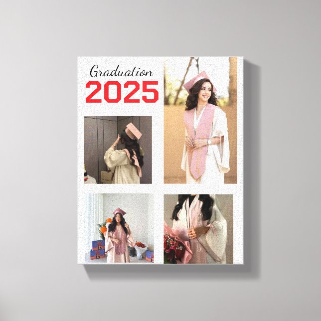 Toile photo de graduation personnalisée (Recto)