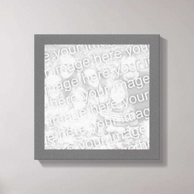 Toile Photo de la frontière carré du charbon (Recto)