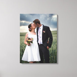 Toile Photo de la mariée et de la mariée Mariage avec