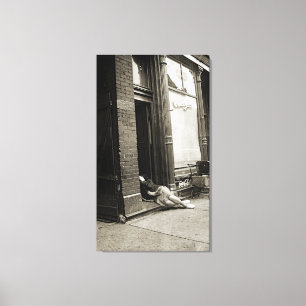 TOILE PHOTO DE L'ÈRE DE LA DÉPRESSION DE L'EFFONDREMENT