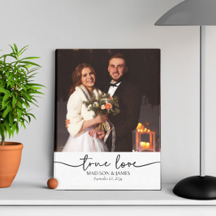 Toile Photo de mariage d'amour véritable
