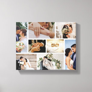 Toile Photo de mariage personnalisé