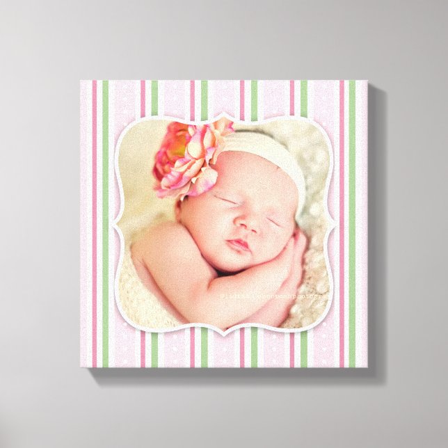 Toile Photo de petite fille [12x12 pouces] (Recto)