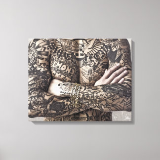 Toile Photo de tatouage corporel masculin