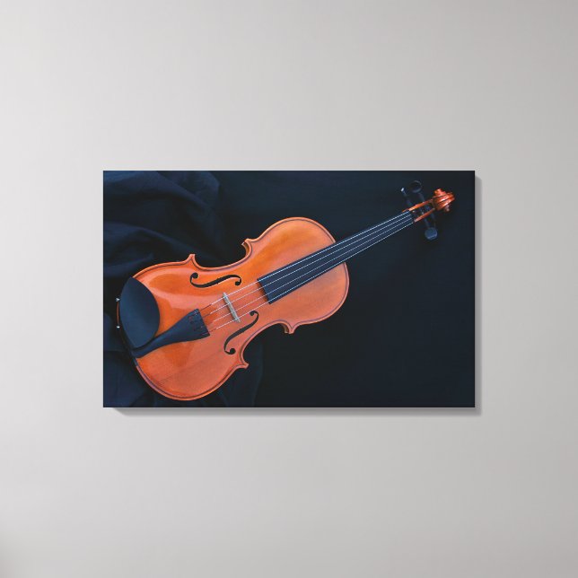 Toile Photo de violon en gros plan (Recto)