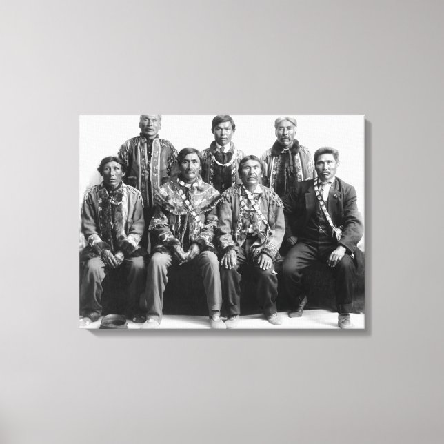 Toile Photo des chefs indiens de l'Alaska (Recto)