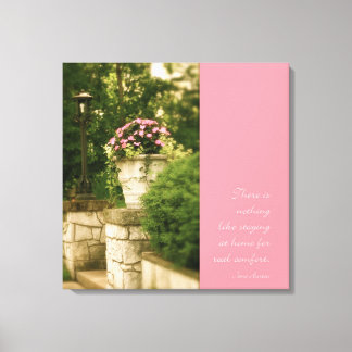 Toile Photo du mur du jardin