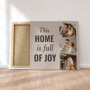 Toile Photo Famille Couple Moderne & Citation Famille