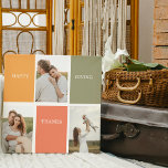 Toile Photo Family Collage moderne | Happy Thanksgiving<br><div class="desc">Meilleur Cadeau Pour Vos Amis Et Votre Famille,  Thanksgiving Personnalisé Trois Photo Et Texte Aux Couleurs D'Automne. Bon thanksgiving</div>