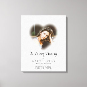 Toile Photo Funérailles En Mémoire Amoureuse