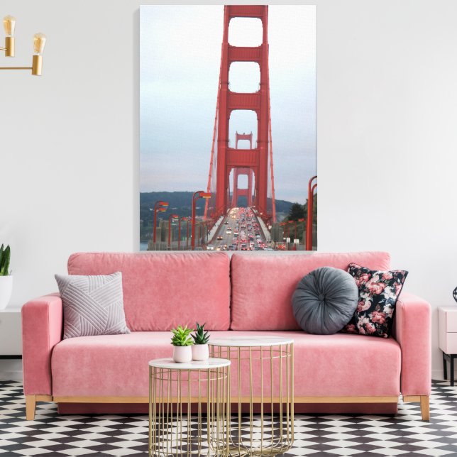 Toile Photo Golden Gate Bridge Wrapped Canvas (Insitu(Salon))