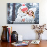 Toile Photo Home est partout où je suis avec vous Citer<br><div class="desc">"Chez moi, c’est partout où je suis avec vous." Express admiration pour vos proches avec cette toile murale simple, moderne et élégante avec une citation manuscrite manuscrite sucrée qui surplombe la photo de votre choix. Un grand cadeau de conservation pour votre propre maison ou pour votre famille. Il suffit de...</div>