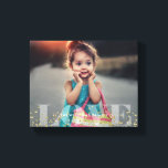 Toile Photo Love and Sparkles<br><div class="desc">Toile photo à fond saigné. Personnalisez-le avec votre date de mariage,  votre nom de famille ou tout texte de votre choix pour une belle pièce d'art murale unique.</div>