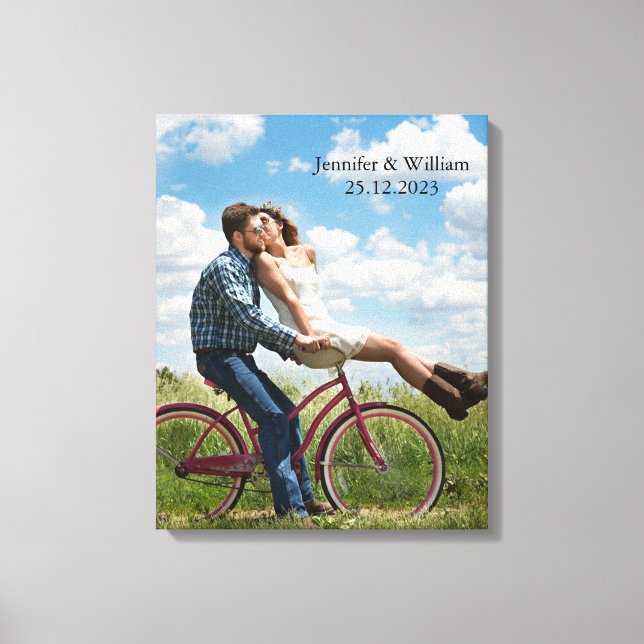 Toile photo Mariage Customisé personnalisée Imprim (Recto)