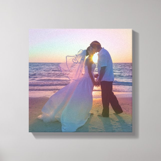 Toile Photo Mariage Holo Rainbow Overlay (Recto)