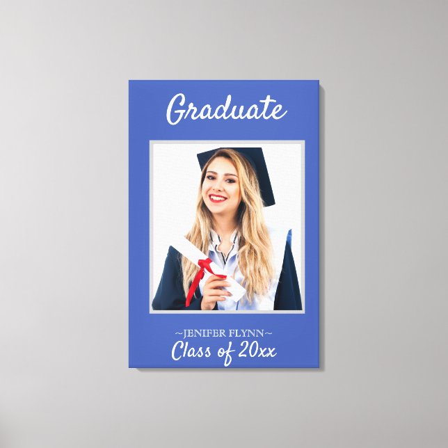 Toile Photo Moderne Classy Graduation Faire-part (Recto)