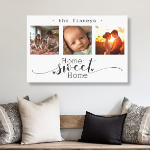 Toile Photo moderne Collage Home Sweet Home