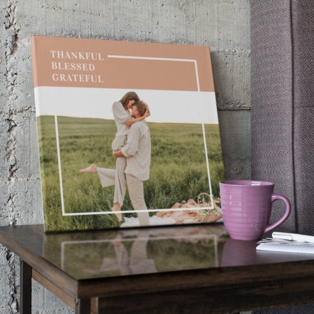 Toile Photo moderne de Family | Thankful (Créateur téléchargé)