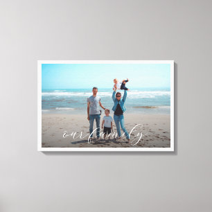 Toile Photo personnalisée de notre famille