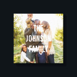 Toile photo personnalisée de superposition moderne<br><div class="desc">Téléchargez votre photo pour créer un cadeau unique pour vous-même ou pour quelqu'un d'autre! Consultez nos collections complètes à l'adresse berryberrysweet.com. Des couleurs personnalisées sont également disponibles sur demande. Design © berryberrysweet.com</div>