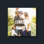 Toile photo personnalisée de superposition moderne<br><div class="desc">Téléchargez votre photo pour créer un cadeau unique pour vous-même ou pour quelqu'un d'autre! Consultez nos collections complètes à l'adresse berryberrysweet.com. Des couleurs personnalisées sont également disponibles sur demande. Design © berryberrysweet.com</div>