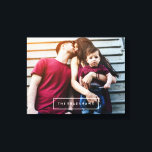 Toile Photo personnalisée moderne<br><div class="desc">Personnalisez-le avec votre date de mariage, votre nom de famille ou tout texte de votre choix pour une belle pièce d'art murale unique.</div>