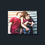 Toile Photo personnalisée moderne<br><div class="desc">Personnalisez-le avec votre date de mariage,  votre nom de famille ou tout texte de votre choix pour une belle pièce d'art murale unique.</div>