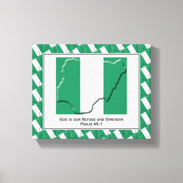 Toile Photo personnalisée | Patriotique | DRAPEAU NIGERI (Recto)