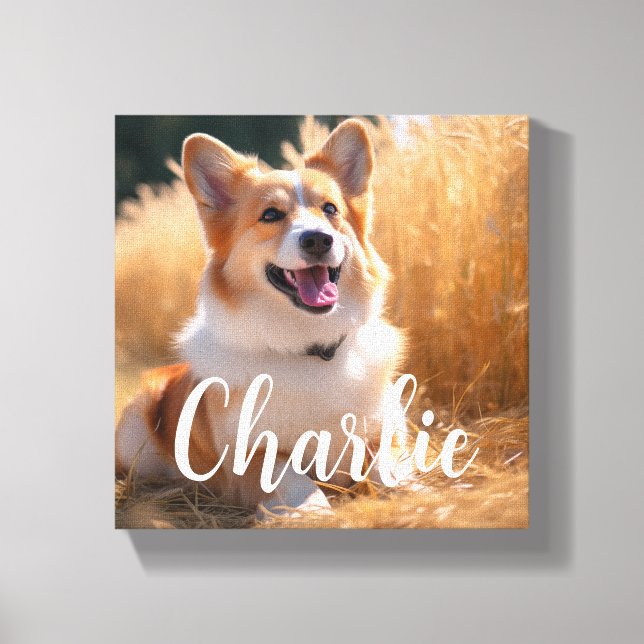 Toile Photo personnalisée pour animaux (Recto)