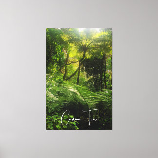 TOILE PHOTO PITTORESQUE PITTORESQUE GREEN FOREST FERN AV