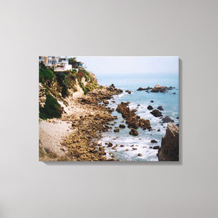 Toile Photo rocheuse de littoral de la Californie de