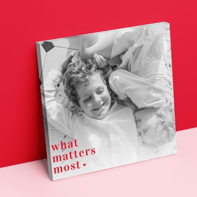 Toile Photo tendance et ce qui compte le plus RedQuote p (Créateur téléchargé)