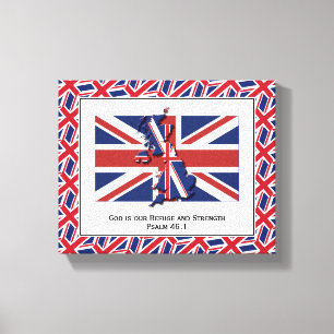 Toile Photo UNION JACK patriotique